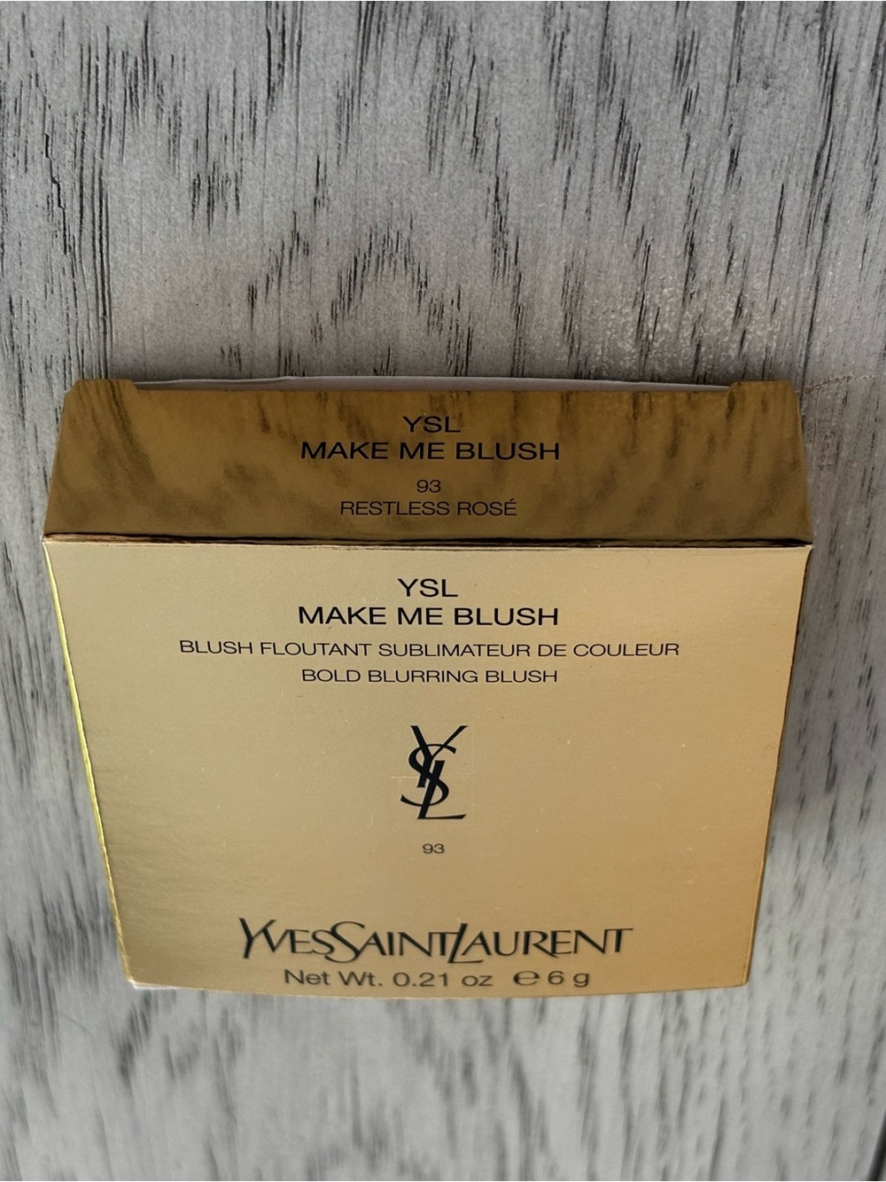 Yves Saint Laurent Make Me Blush — Restless Rosé Pink & Gold Packaging